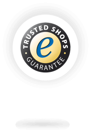 De Trustbadge zoals deze er op mobiele apparaten eruit ziet, met alleen het kwaliteitslabel